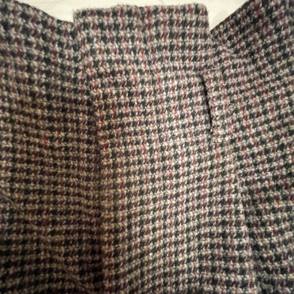 New Japanese Plaid and Pleated wool Skort, paper bag waist size 26, high waisted - Picture 3 of 11